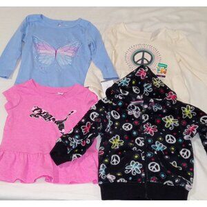 Girls shirt bundle size 12 months long sleeve Carter's Hoodie Puma